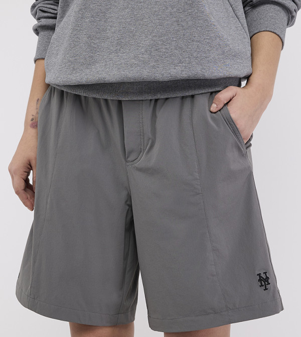 إم إل بي إم إل بي - رمادي شورت كاجوال