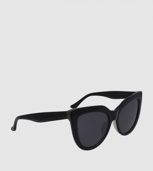 DONNA KARAN DONNA KARAN - Black Cat Eye Sunglasses