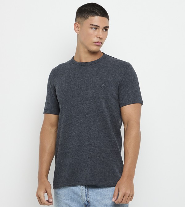 French Connection French Connection - Charcoal Round Neck T-Shirts