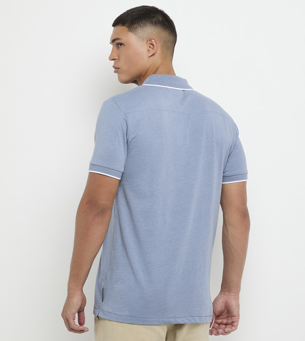 French Connection  Clothing - Light Blue Polo T-shirts
