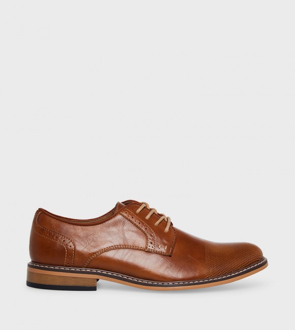 Steve Madden  Formal Shoes - Tan Formal Lace-Up Shoes