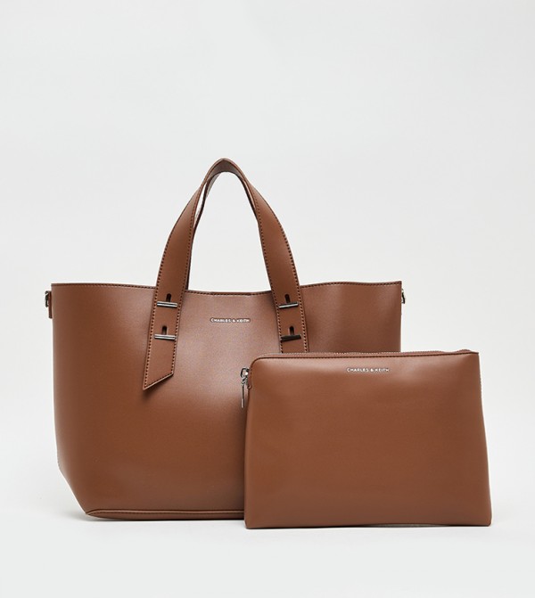 Charles & Keith Charles & Keith - Tan Tote Bags