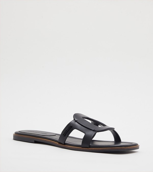 Charles & Keith  Sandals - Black Flat Sandals