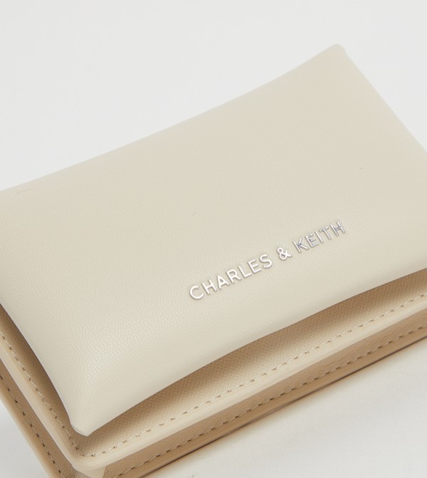 Charles & Keith  Small Leather Goods - Beige Wallets