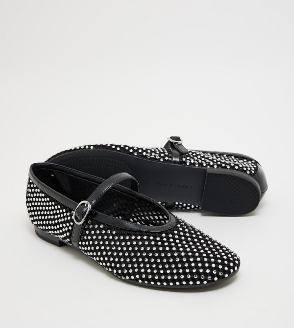 Charles & Keith  Mary Janes - Black Mary Janes