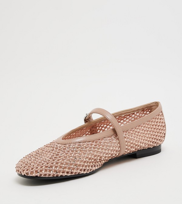 Charles & Keith  - Nude Mary Janes