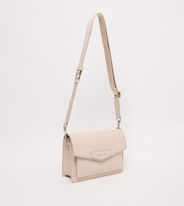 Charles & Keith  - Off White Cross Body Bags