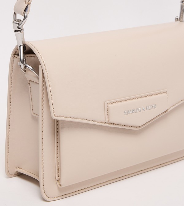 Charles & Keith  - Off White Cross Body Bags