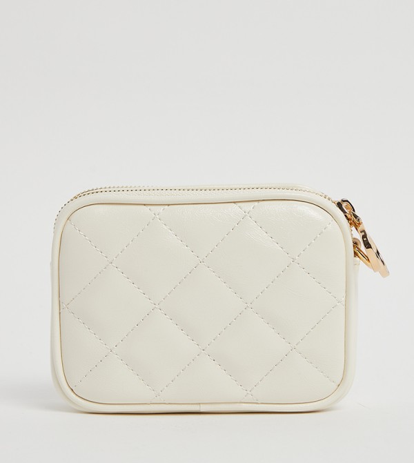 Charles & Keith  Cosmetic Bags - Cream Cosmetic Organizers