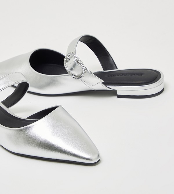 Charles & Keith Charles & Keith - Silver Casual Slip-ons