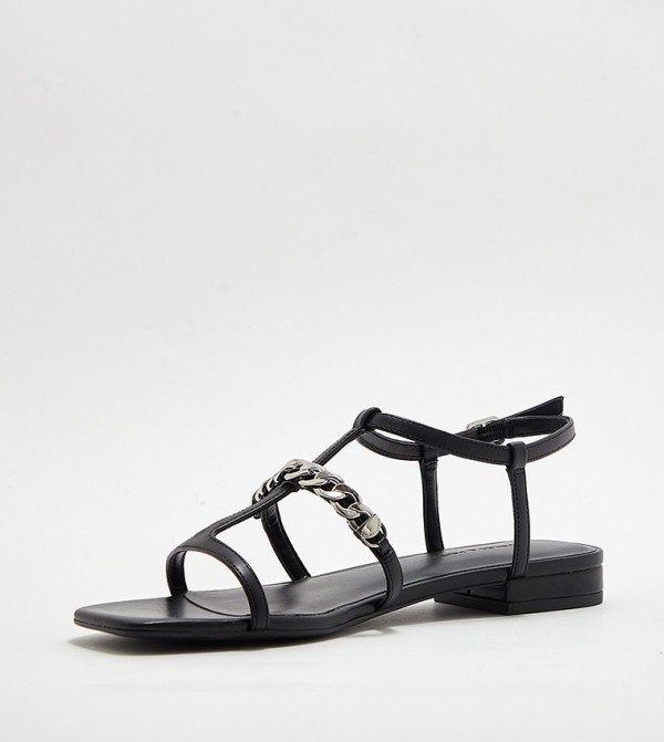 Charles & Keith Charles & Keith - Black Flat Sandals