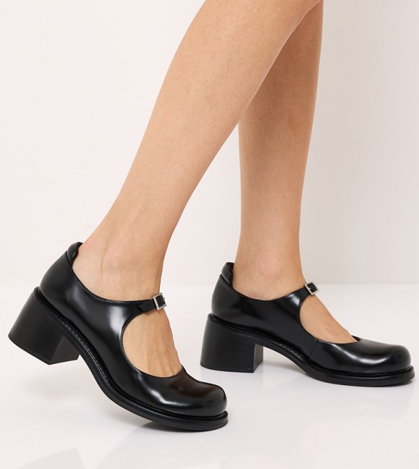 Charles & Keith  Mary Janes - Black Mary Janes