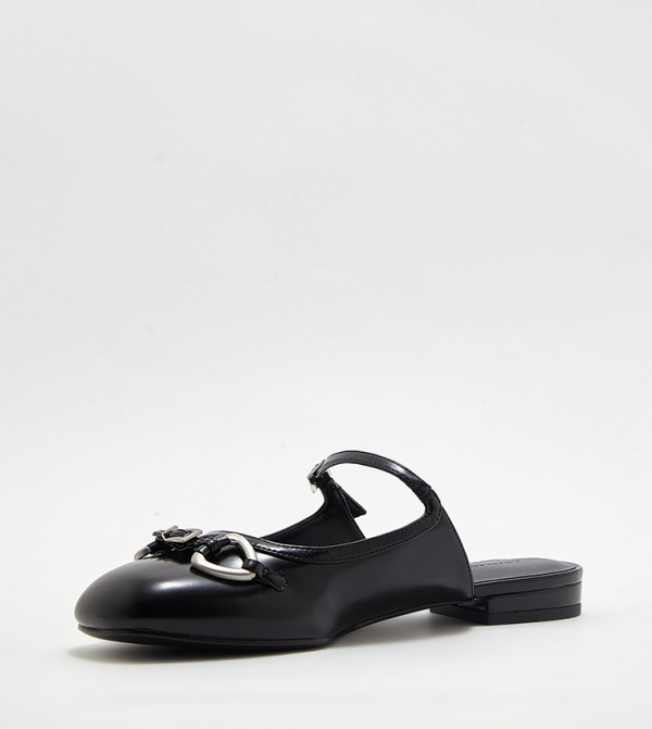 Charles & Keith  Slip-Ons - Black Casual Slip-ons