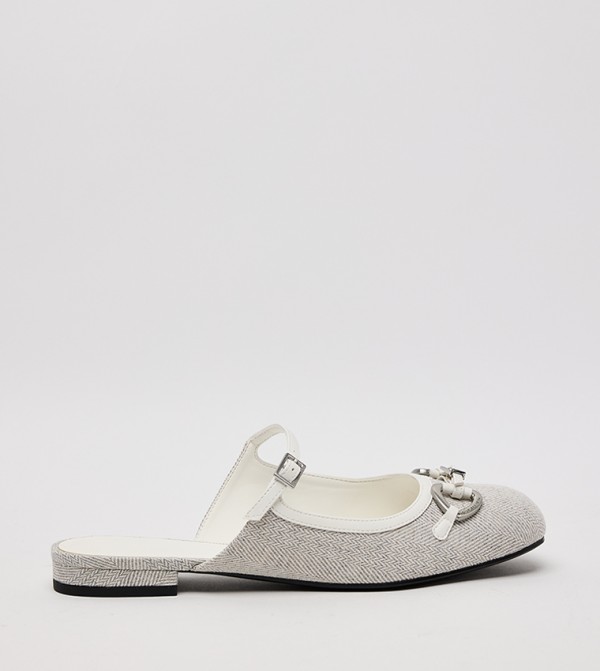 Charles & Keith  Slip-Ons - LIGHT GREY Casual Slip-ons