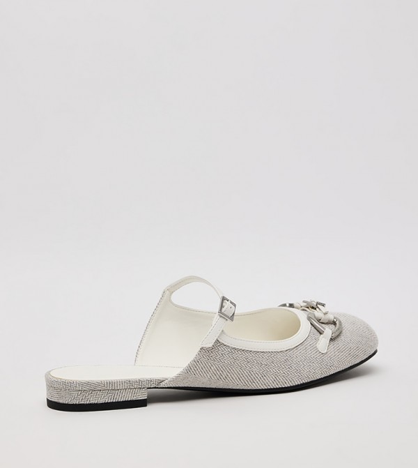 Charles & Keith  Slip-Ons - LIGHT GREY Casual Slip-ons