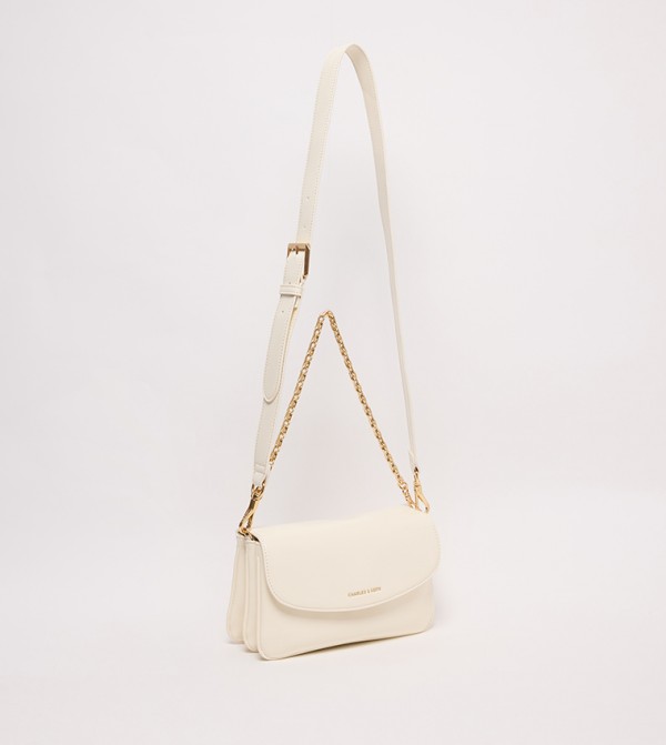 Charles & Keith  Shoulder Bags - Cream Shoulder bags