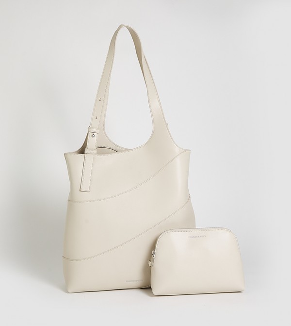 Charles & Keith Charles & Keith - Off White Shoulder bags