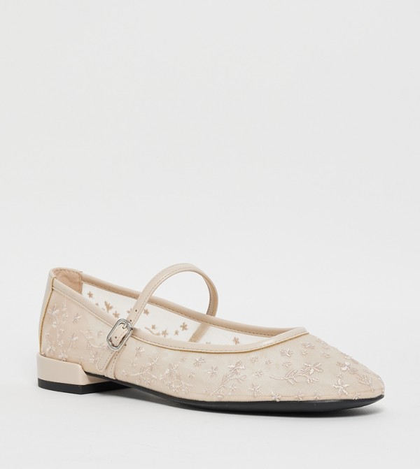 Charles & Keith  - Nude Mary Janes