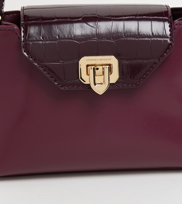 Charles & Keith  - Burgundy Handheld Bags
