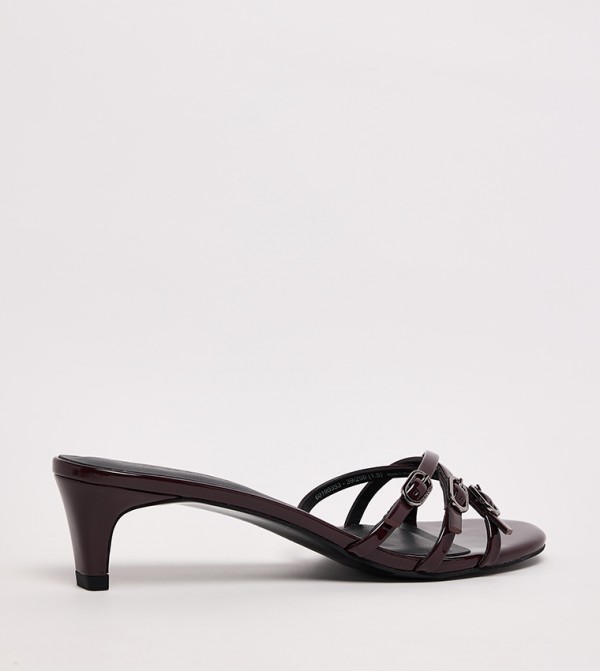 Charles & Keith  Heels - Burgundy Heels