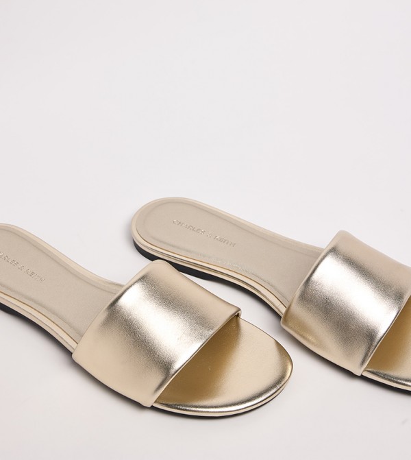 Charles & Keith Charles & Keith - Gold Flat Sandals