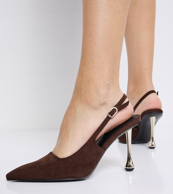 Charles & Keith  Sandals - Dark Brown Pumps