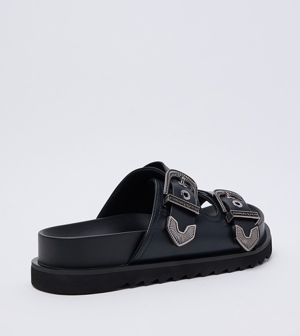 Charles & Keith Charles & Keith - Black Flat Sandals