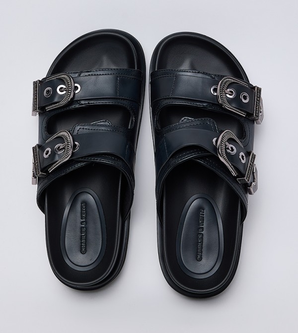 Charles & Keith Charles & Keith - Black Flat Sandals