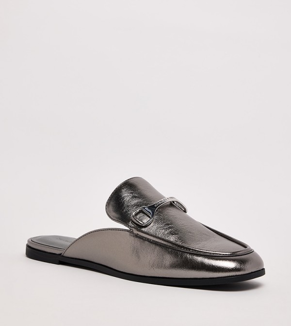 Charles & Keith  Slip-Ons - Grey Casual Slip-ons