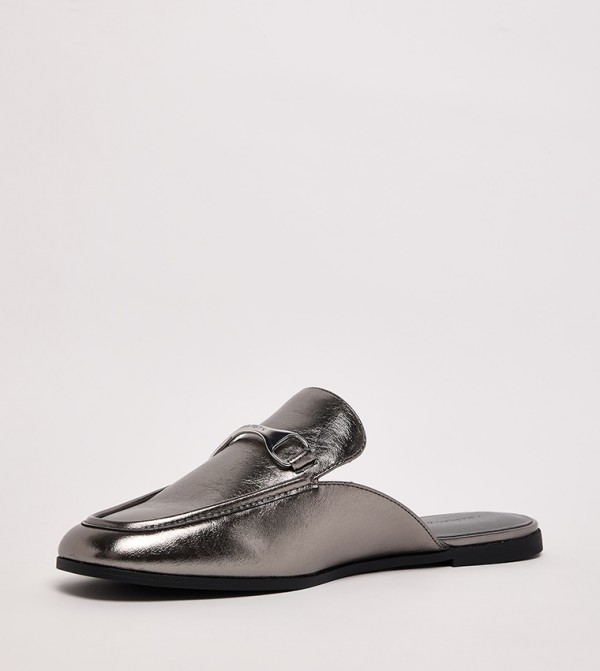 Charles & Keith  Slip-Ons - Grey Casual Slip-ons