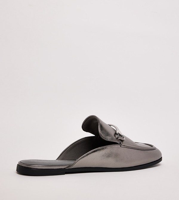 Charles & Keith  Slip-Ons - Grey Casual Slip-ons