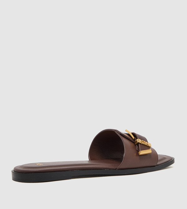 Charles & Keith Charles & Keith - Brown Flat Sandals