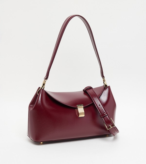 Charles & Keith  - Burgundy Shoulder bags