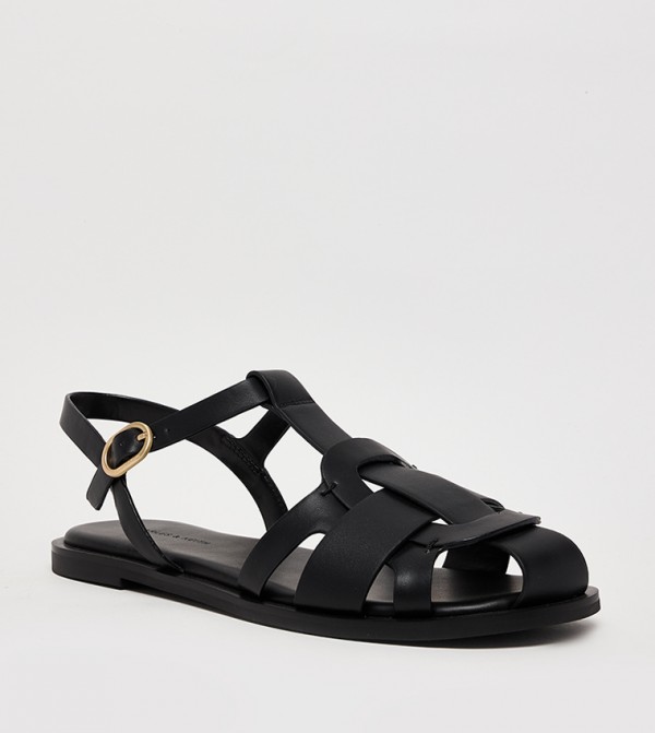 تشارلز آند كيث تشارلز آند كيث - أسود Flat Sandals
