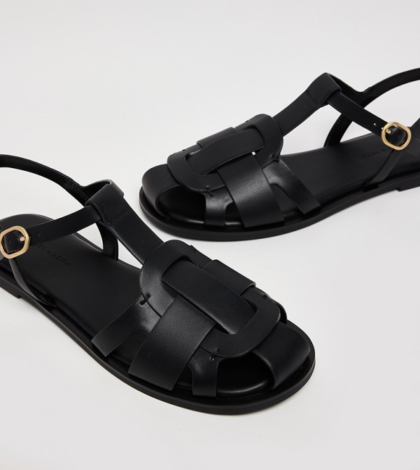 تشارلز آند كيث تشارلز آند كيث - أسود Flat Sandals