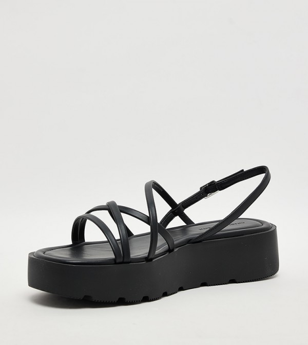 Charles & Keith  - Black Platforms