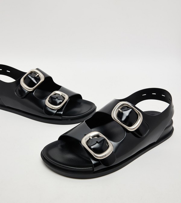 Charles & Keith Charles & Keith - Black Flat Sandals