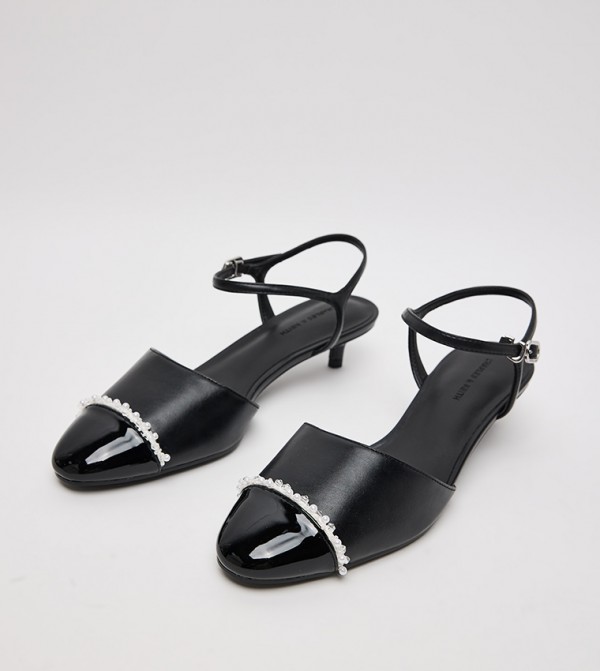 Charles & Keith  Sandals - Black Heels