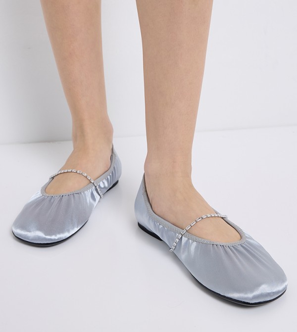 Charles & Keith  Ballerinas - Blue Mary Janes