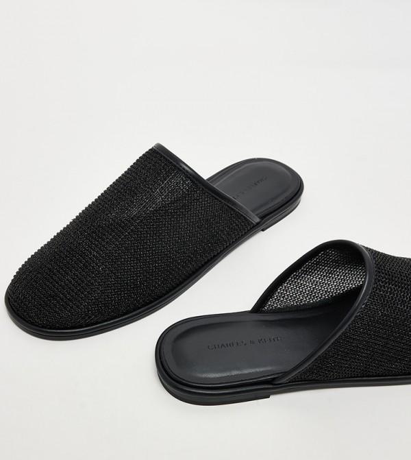 Charles & Keith Charles & Keith - Black Casual Slip-ons