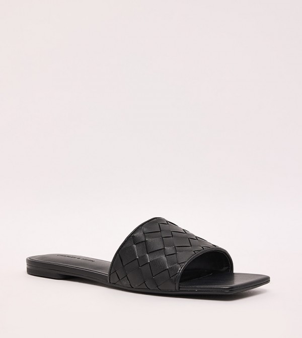 Charles & Keith Charles & Keith - Black Flat Sandals