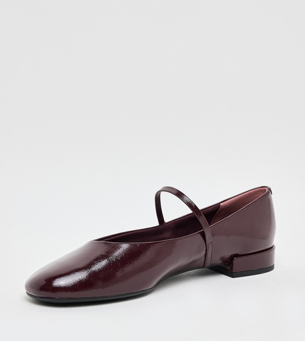 Charles & Keith  Mary Janes - Burgundy Mary Janes