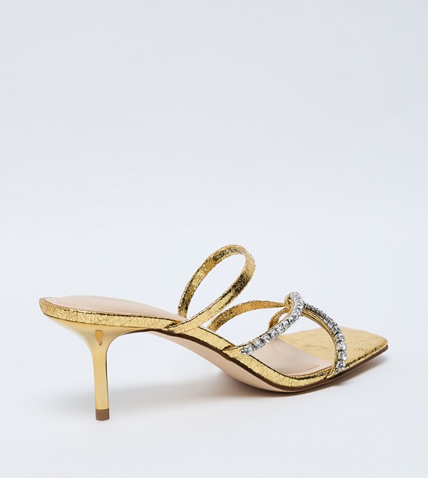 Charles & Keith  Sandals - Gold Heels