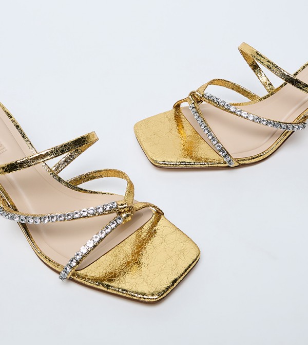Charles & Keith  Sandals - Gold Heels