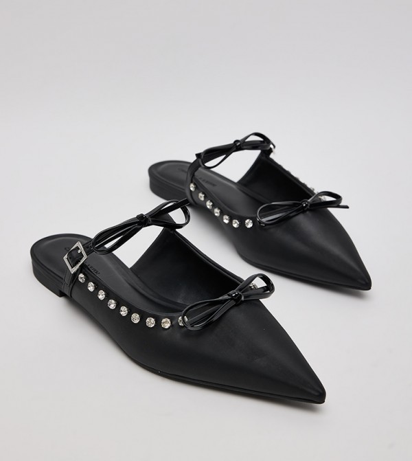 Charles & Keith Charles & Keith - Black Casual Slip-ons