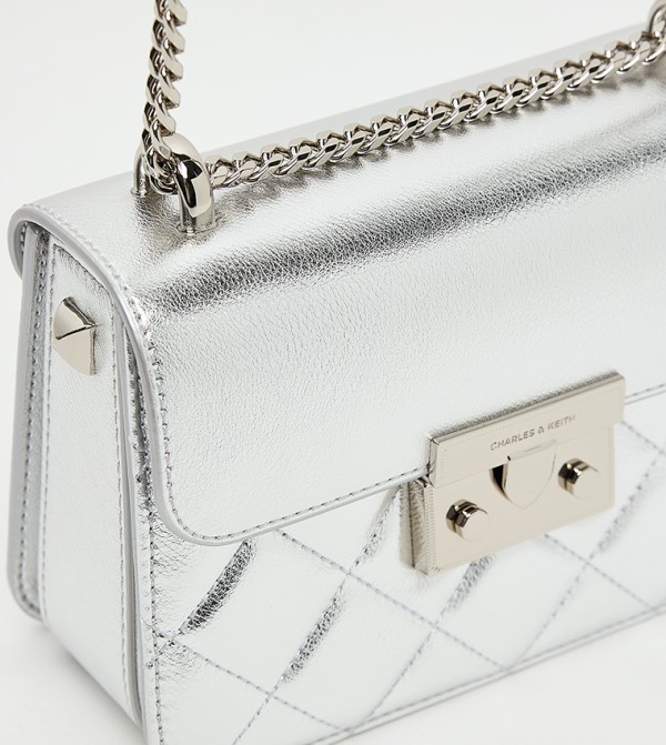 Charles & Keith Charles & Keith - Silver Shoulder bags
