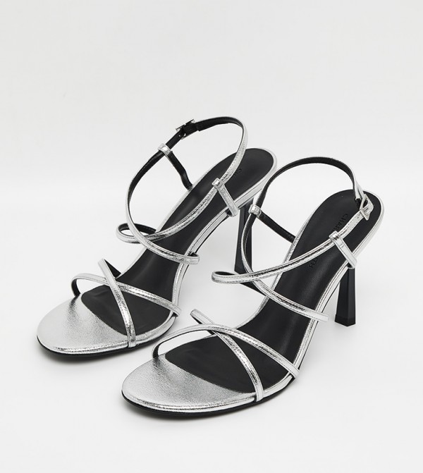 Charles & Keith  Heels - Silver Heels