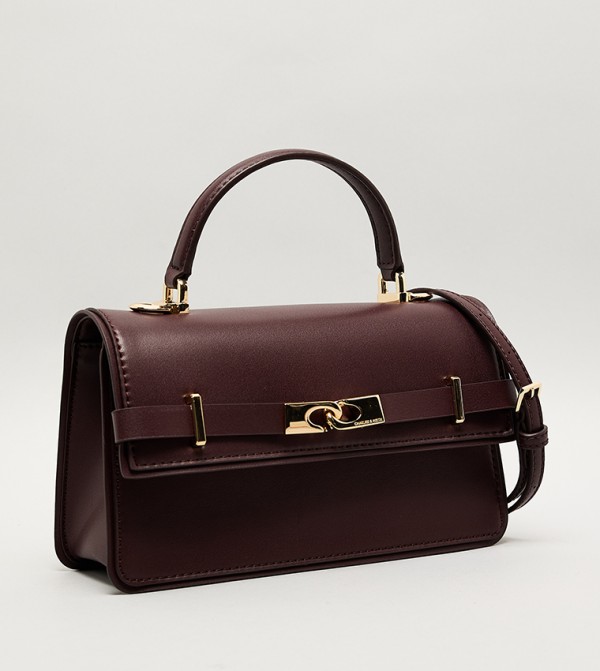 Charles & Keith  Handbags - Burgundy Handheld Bags