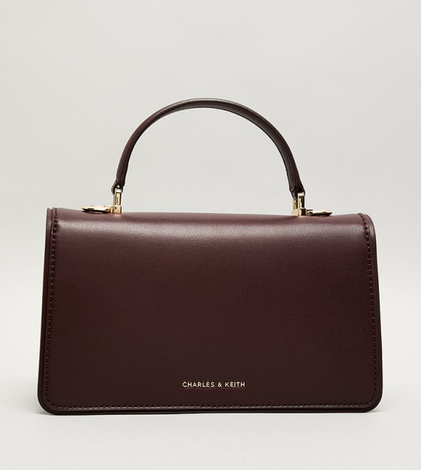 Charles & Keith  Handbags - Burgundy Handheld Bags