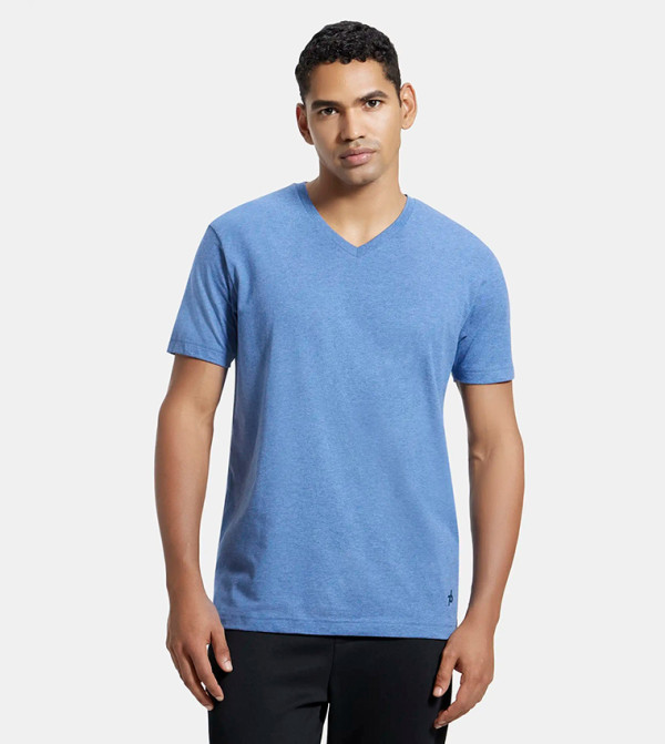 Jockey Jockey - Blue V-Neck T-Shirts
